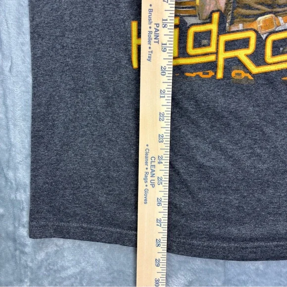 Kid Rock American Rock N Roll T-Shirt Size Large Heather Gray Detroit Rap USA - Picture 8 of 9